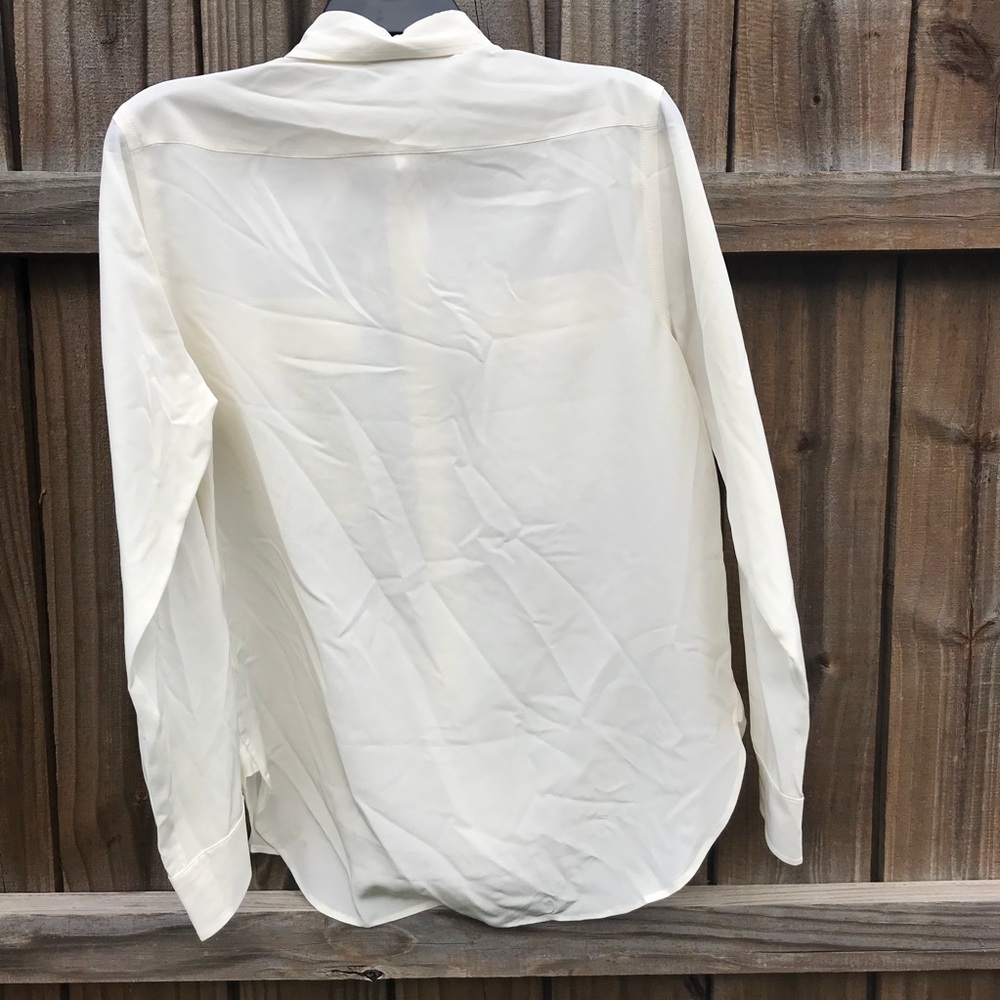 Polo by Ralph Lauren Silk Button Down Shirt Retro Deadstock Preppy Dressy - Picture 8 of 11